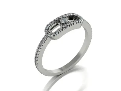Jewelry Ring Gold 3D print model 24