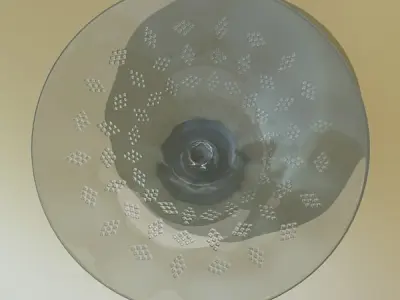 Glass Compote Bowl 3D model