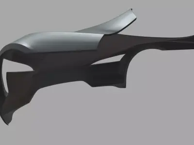 Front Bumper Tesla Roadster 2020 Low-poly 3D model