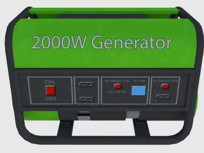 Power Generator - Game Ready Low-poly 3D model