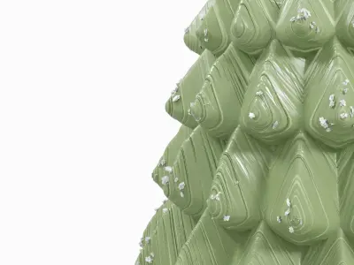 Christmas Tree Candle 3D model