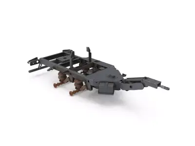 Old trailer 3D model