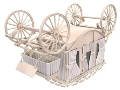 Wedding Carriage 3D model