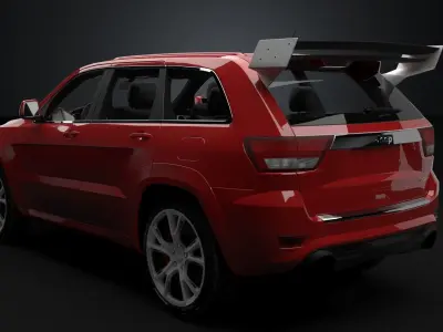 Jeep Grand Cherokee SRT 8  Realistic 3D model