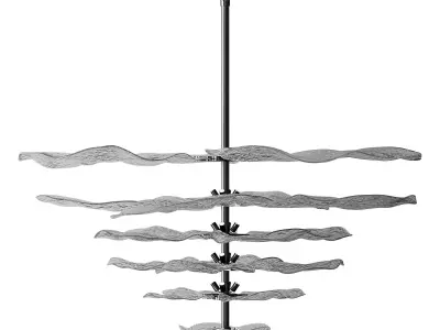 Lustre Lilypad Ambre light 3D model