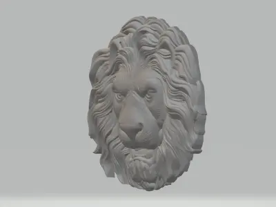 Lion Pendant 3D print model