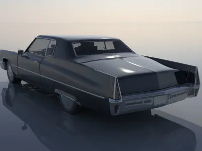 Cadillac Deville Coupe 1970 3D print model