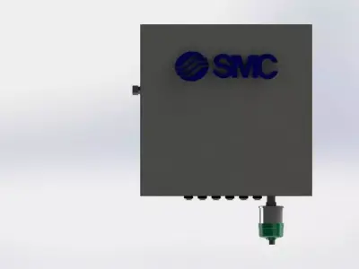 SMC Electro-pneumatic enclosure for control Free 3D model