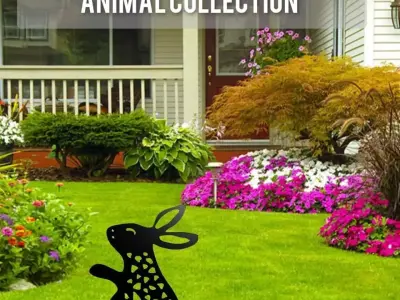 Wonderful Artificial Rabbit Home and Garden Outdoor Lawn Decor 3D model get