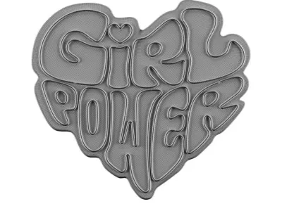 Girl Power Neon Sign 3D model