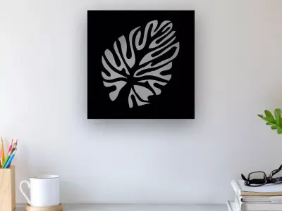 Leaf Wall Art 3D print model 12
