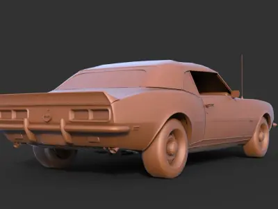Chevrolet Camaro SS 1968 3D print model