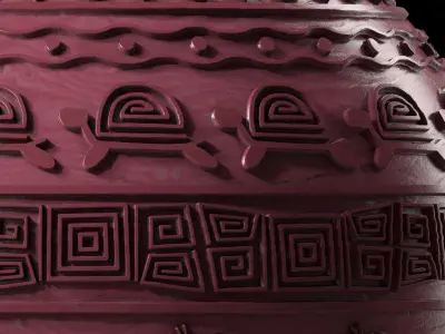 Wood Materials 17- Decorative Wood panel Seamless Pbr 4k Low-poly 3D model