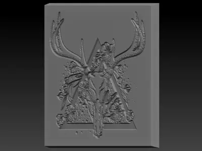 Deer Head 3D print model