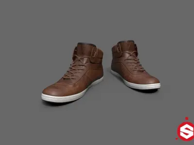 Adidas Shoe Low-poly 3D model