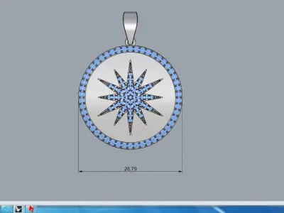 bethlehem star pendant Free 3D print model