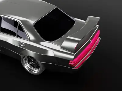 mercedes benz widebodykit 3D model