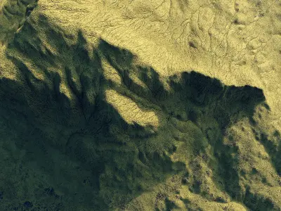 Mountain from air Free 3D model