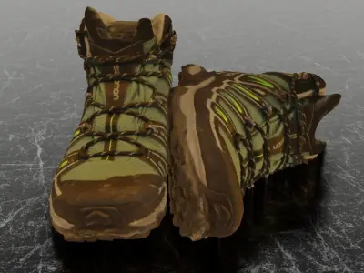 SALOMON X ULTRA 3D SHOES Low-poly 3D model