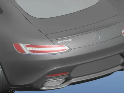 Mercedes-benz AMG-GT sports car 3D model