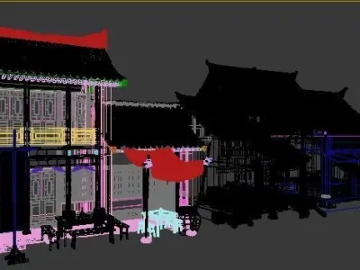 Ancient architecture Chinese ancient architecture 3D model 3D model