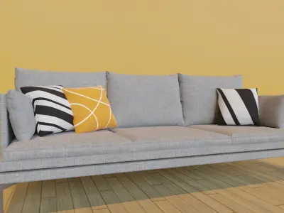 Zanotta William Couch and Chair Free 3D model