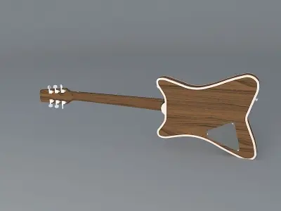 Hamer Miller Beer guitar Free 3D model