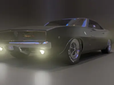 Dodge Charger 1968 3D model