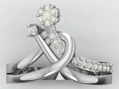 Engagement Ring Free 3D print model get