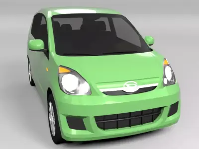 DAIHATSU COURE LOWPOLY Low-poly 3D model