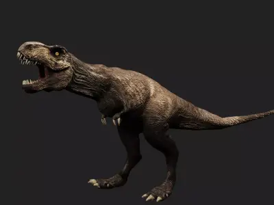 T- rex dino Low-poly 3D model