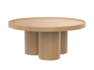 Delta Round Coffee Table 3D model