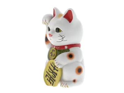 Maneki Neko Low-poly 3D model
