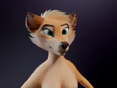 Julie Anthro Fox 3D model