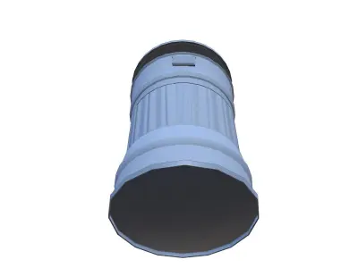 Cartoon Trash Can Free low-poly 3D model