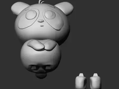 cute panda 3D print model