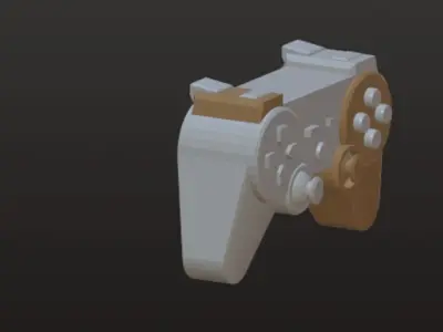 Game controller Low-poly 3D model