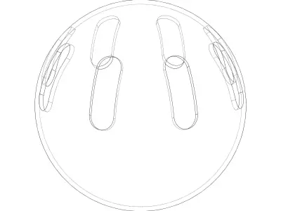 Plastic Wiffle Ball 3D print model