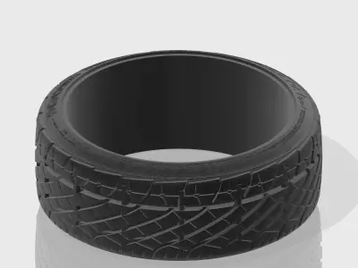 Yokohama Parada r17 Strech tire Super detail - 8J and 9J 3D model