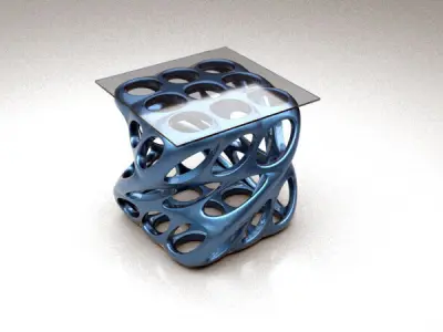 Voronoi Weaverbird Parametric Furniture Design Grasshopper Rhino 3D model