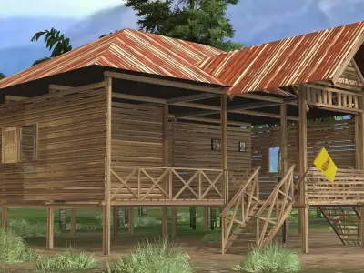 Old police station 3D model