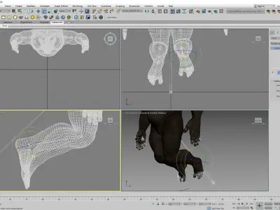 Realistic Rigged Gorilla 3D model