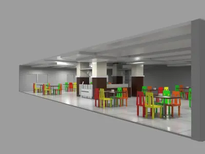 HOTEL 3D MODEL building 3D model