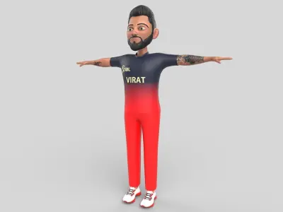 Virat Kohli 3D model