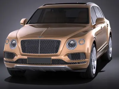 Bentley Bentayga 2016 VRAY 3D model