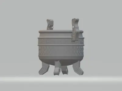 Chinese Ding Furnace Incense  3D print model