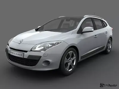 Renault Megane GrandTour 2010 3D model