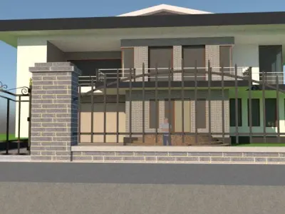 Mega Luxury mansion 3D print model