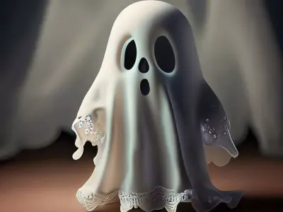 Halloween spirit decor GHOST 02 3D print model