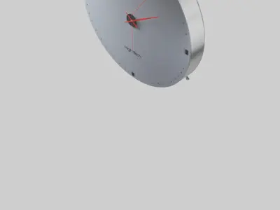 HighTech Wall Clock with Voice Control model Low-poly 3D model